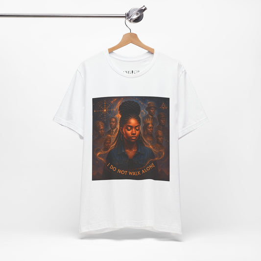 Ancestral Embrace Tee - “I Do Not Walk Alone” Heritage Tee | Legacy Frequency Collection - OMG! Rose