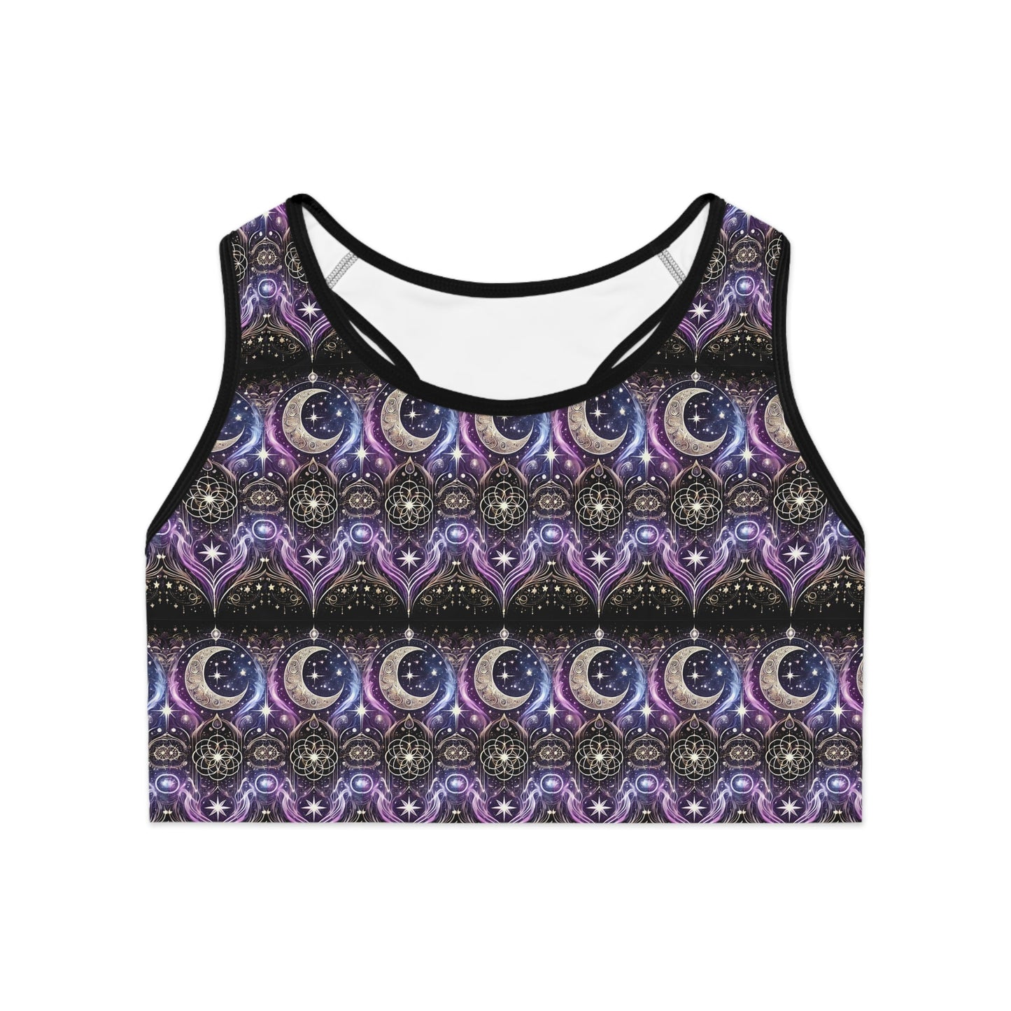 Sacred Moon Energy Sports Bra - OMG! Rose