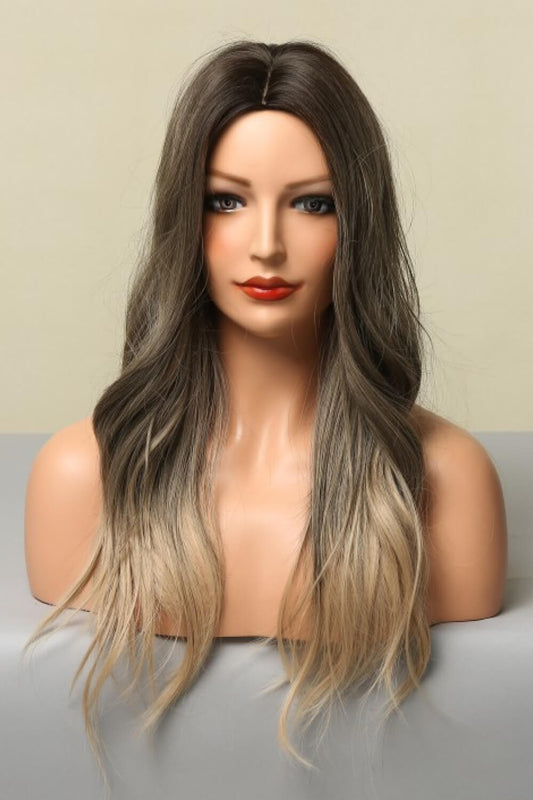 13*1" Full - Machine Wigs Synthetic Long Straight 24" - OMG! Rose