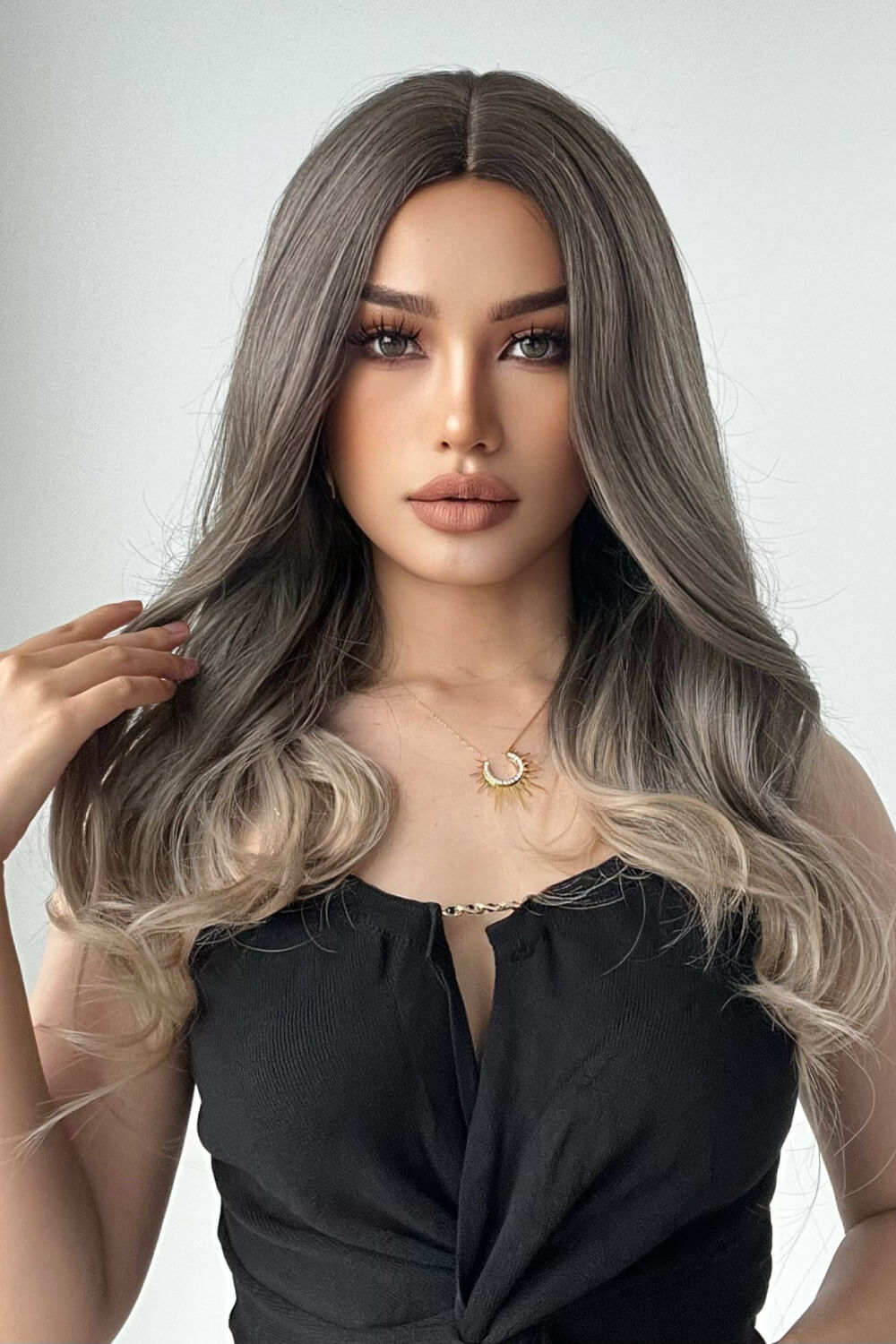 13*1" Full - Machine Wigs Synthetic Long Straight 24" - OMG! Rose