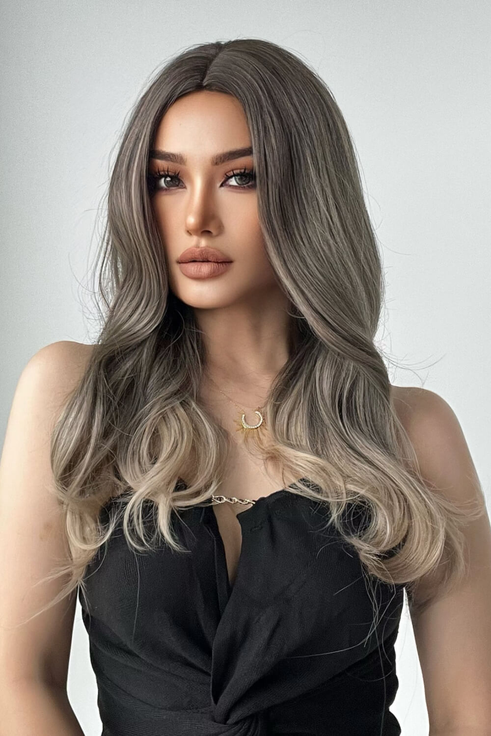 13*1" Full - Machine Wigs Synthetic Long Straight 24" - OMG! Rose