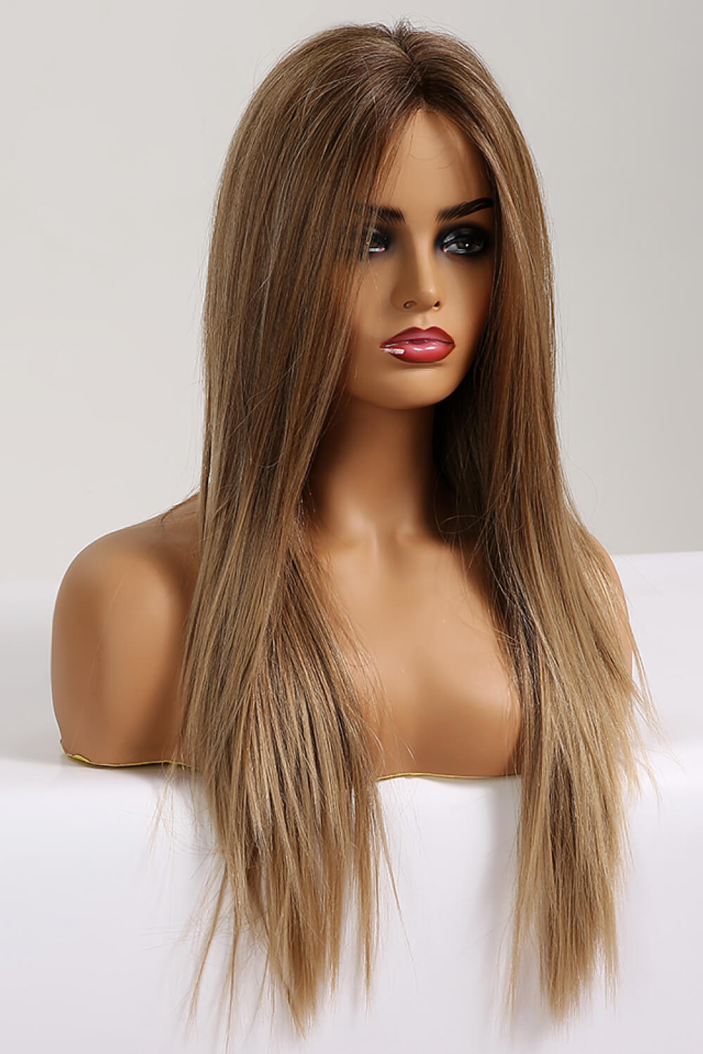 13*2" Lace Front Wigs Synthetic Long Straight 26'' 150% Density - OMG! Rose