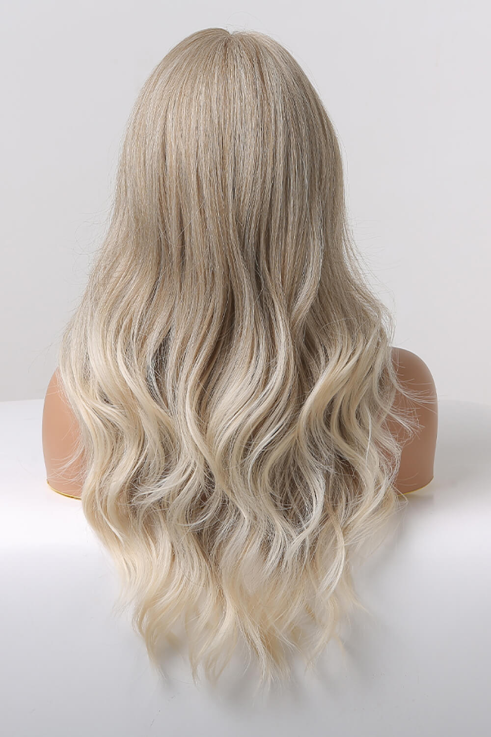 13*2" Lace Front Wigs Synthetic Long Wave 24" 150% Density in Medium Blonde Highlights - OMG! Rose