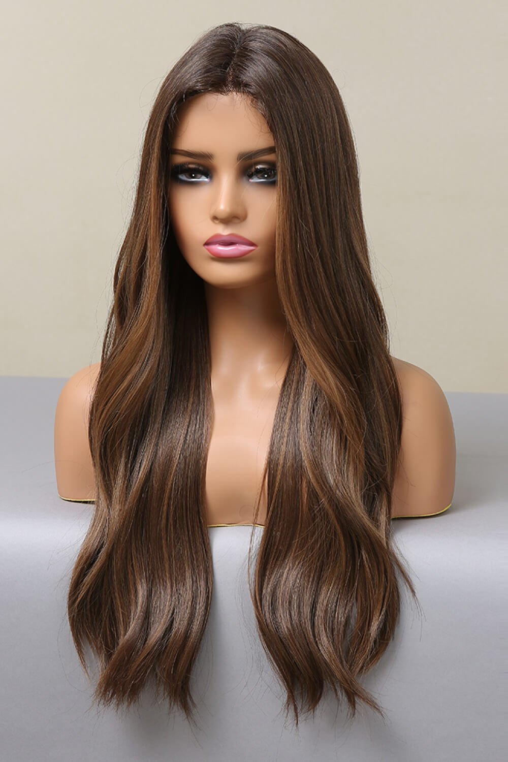 13*2" Lace Front Wigs Synthetic Long Wave 26" Heat Safe 150% Density - OMG! Rose