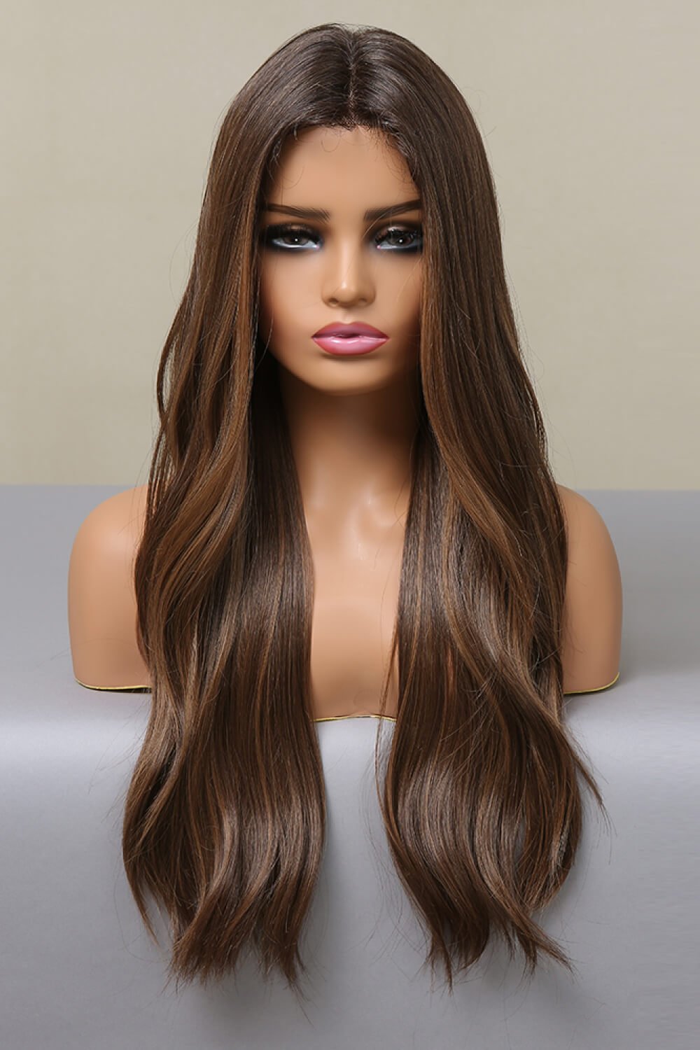 13*2" Lace Front Wigs Synthetic Long Wave 26" Heat Safe 150% Density - OMG! Rose