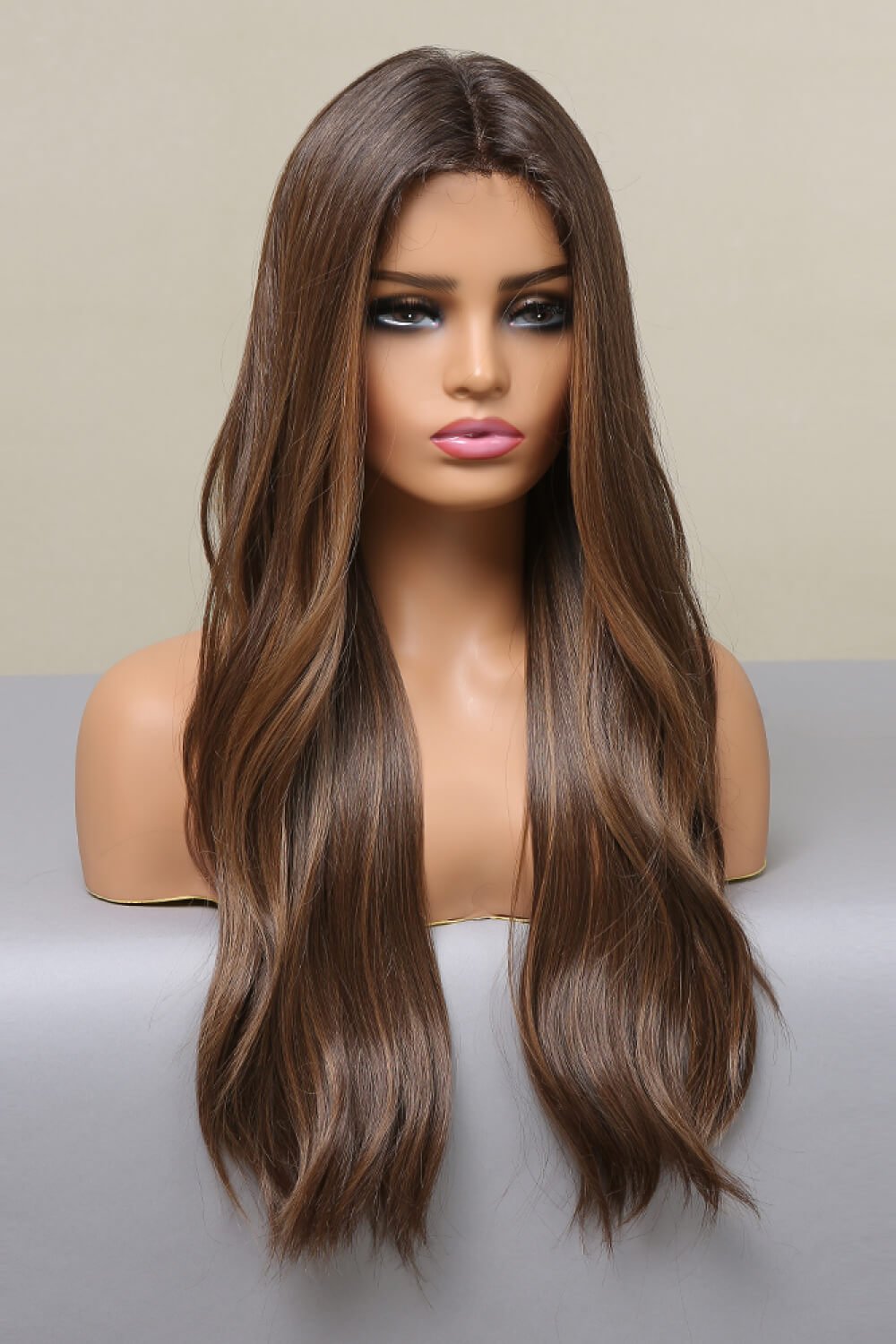 13*2" Lace Front Wigs Synthetic Long Wave 26" Heat Safe 150% Density - OMG! Rose