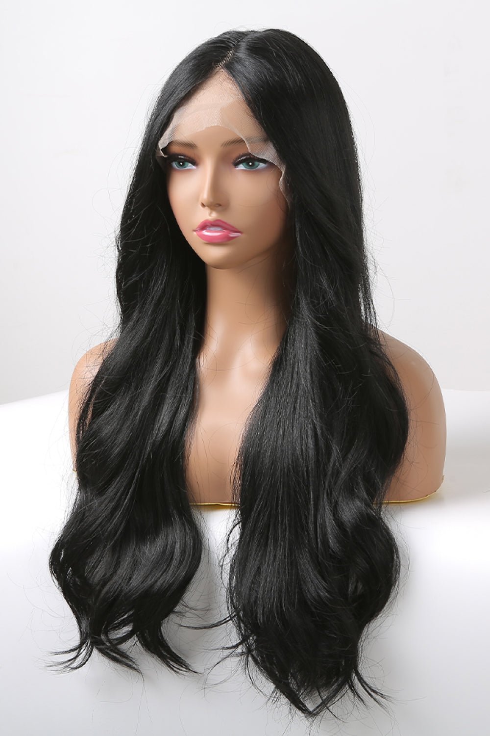 13*2" Lace Front Wigs Synthetic Long Wavy 24" 150% Density - OMG! Rose