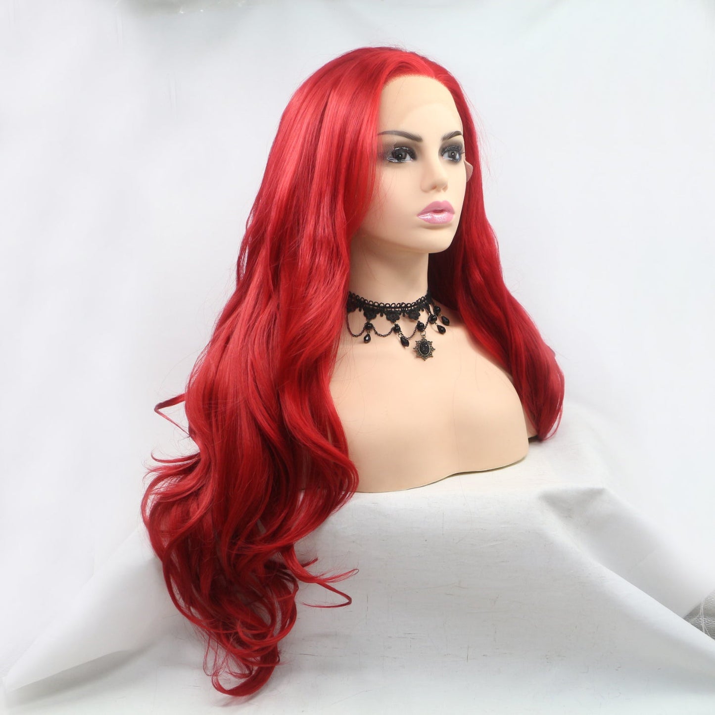 13*3" Lace Front Wigs Synthetic Long Wavy 24" 130% Density - OMG! Rose