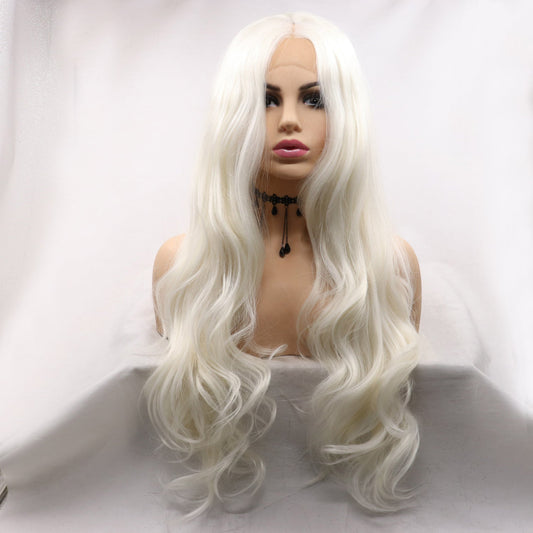 13*3" Lace Front Wigs Synthetic Long Wavy 24" 130% Density - OMG! Rose