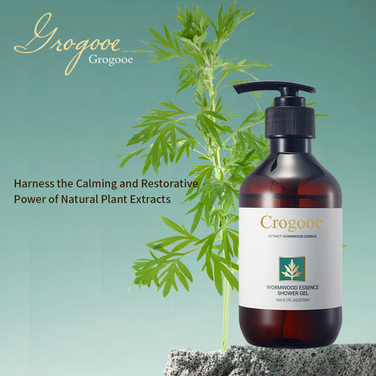 Crogooe-Herbal  Shower Gel,About 77 ArtemisiaExtract,containing Amino Acid, Herbal Extract Skin Cleaning Body Washes