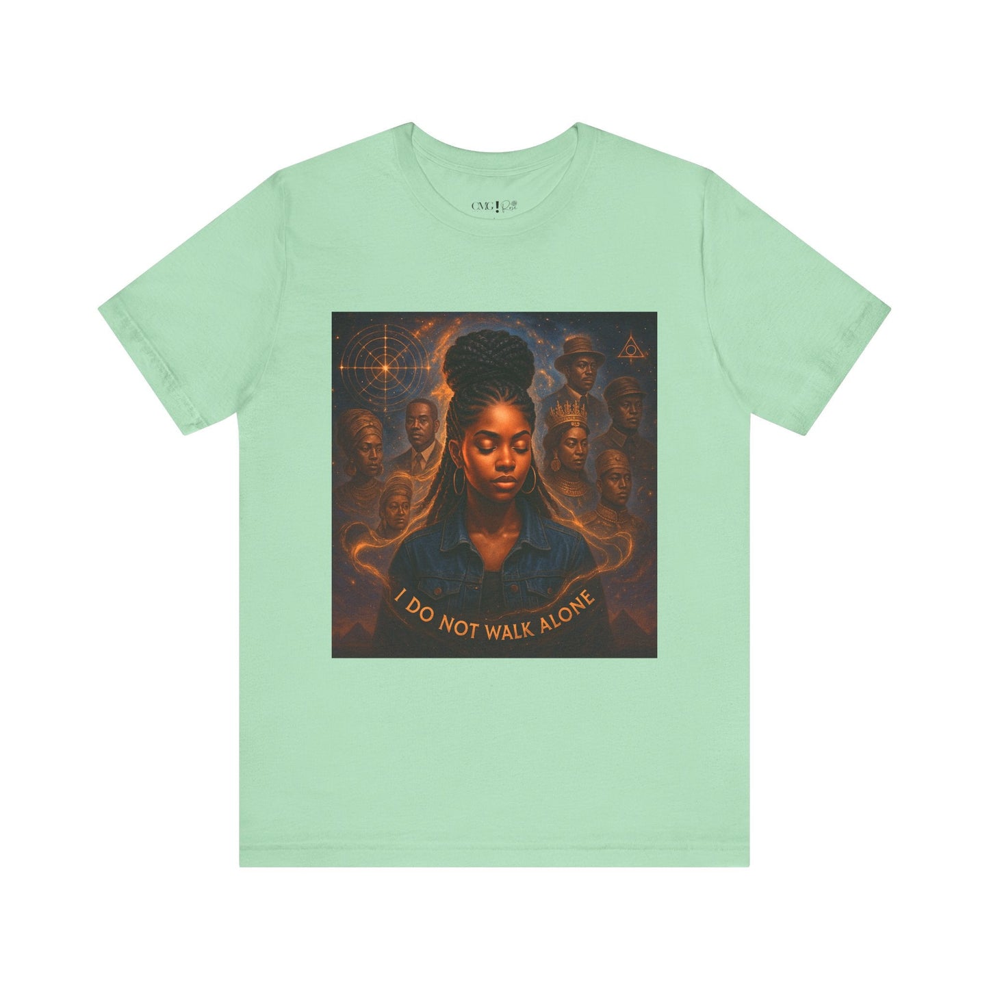 Ancestral Embrace Tee - “I Do Not Walk Alone” Heritage Tee | Legacy Frequency Collection - OMG! Rose