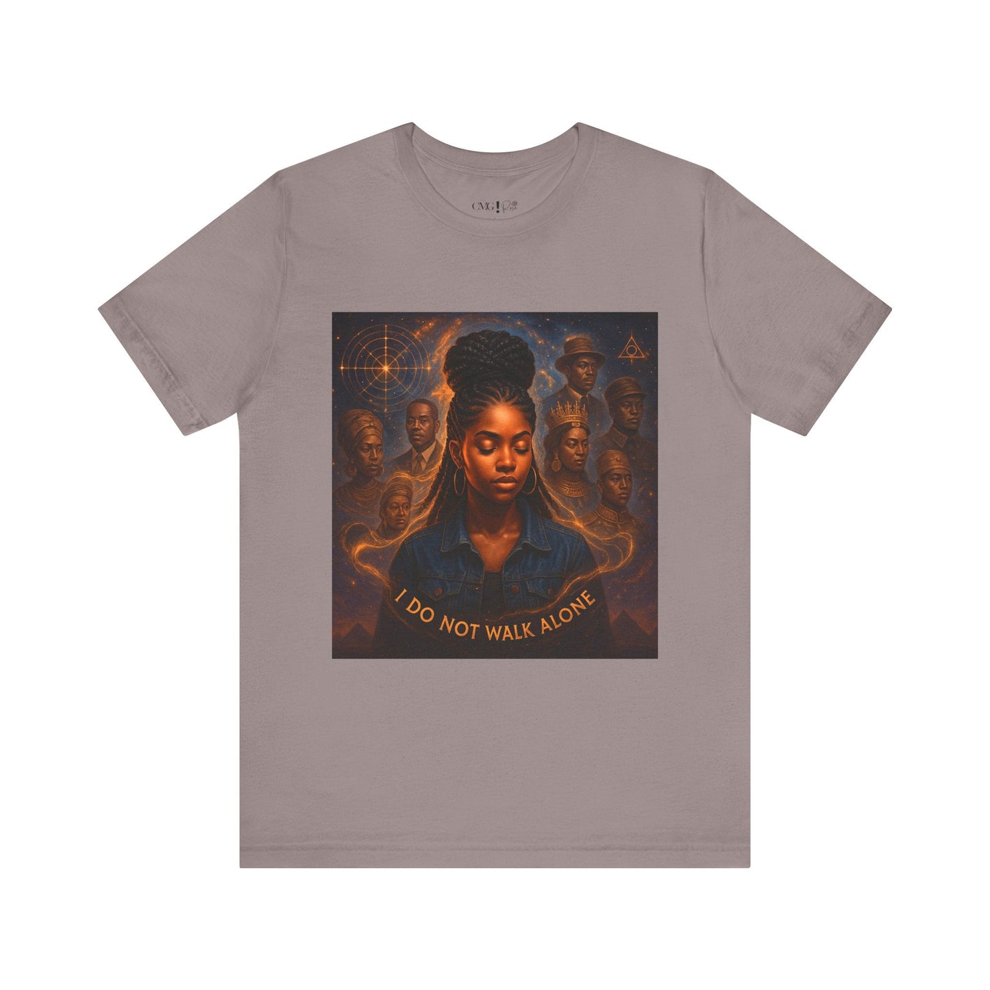 Ancestral Embrace Tee - “I Do Not Walk Alone” Heritage Tee | Legacy Frequency Collection - OMG! Rose