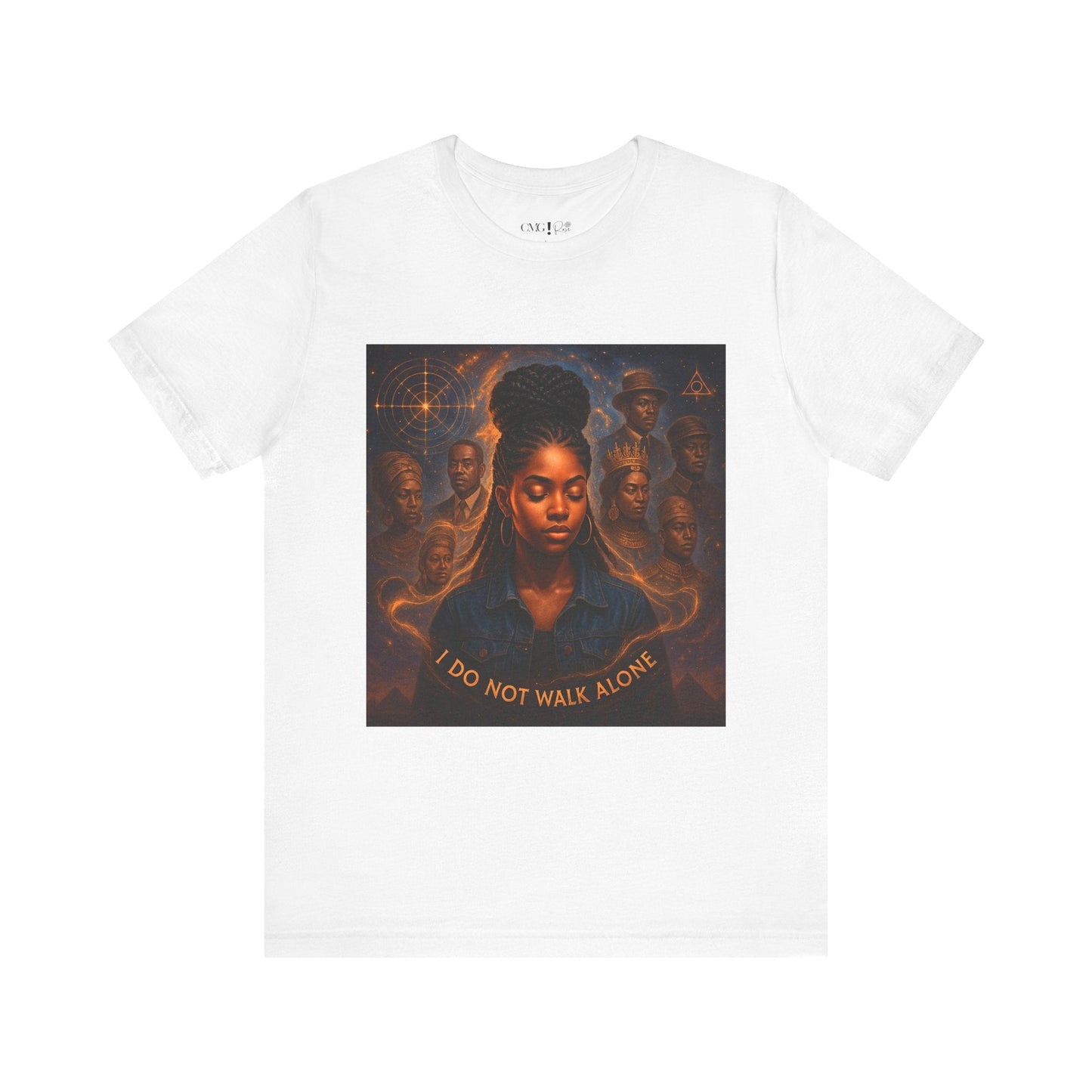 Ancestral Embrace Tee - “I Do Not Walk Alone” Heritage Tee | Legacy Frequency Collection - OMG! Rose