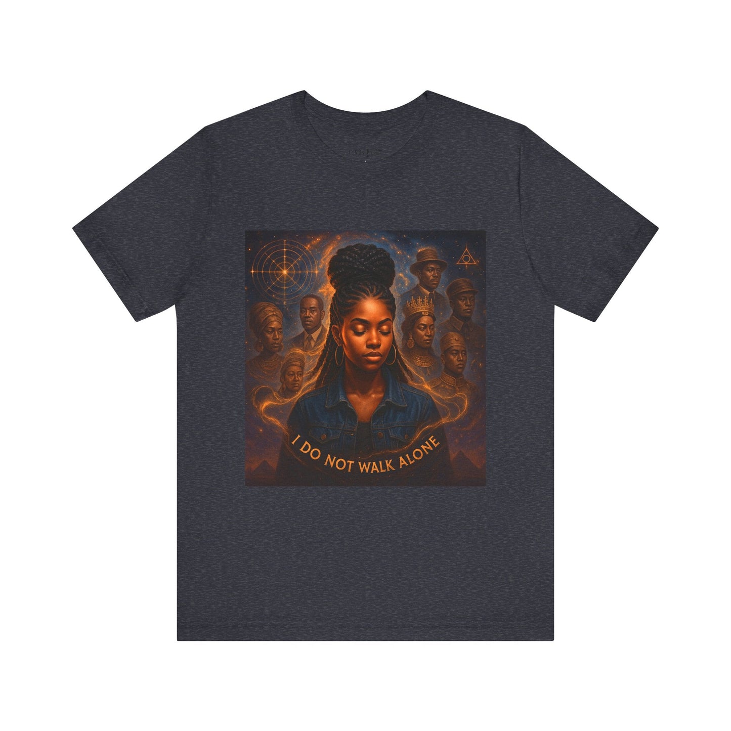 Ancestral Embrace Tee - “I Do Not Walk Alone” Heritage Tee | Legacy Frequency Collection - OMG! Rose