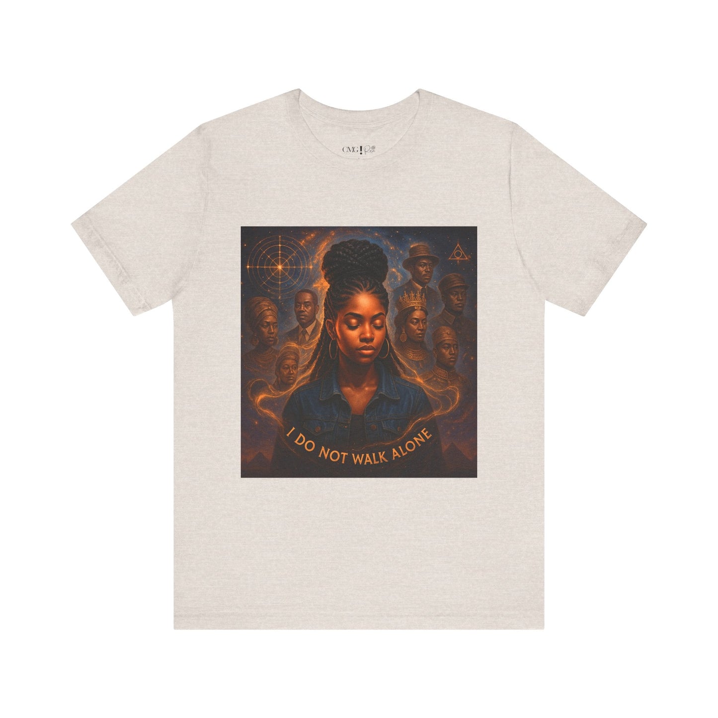 Ancestral Embrace Tee - “I Do Not Walk Alone” Heritage Tee | Legacy Frequency Collection - OMG! Rose