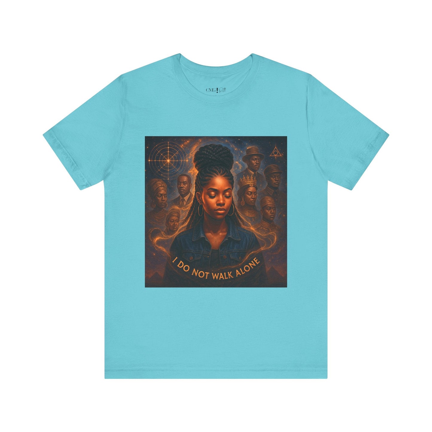 Ancestral Embrace Tee - “I Do Not Walk Alone” Heritage Tee | Legacy Frequency Collection - OMG! Rose