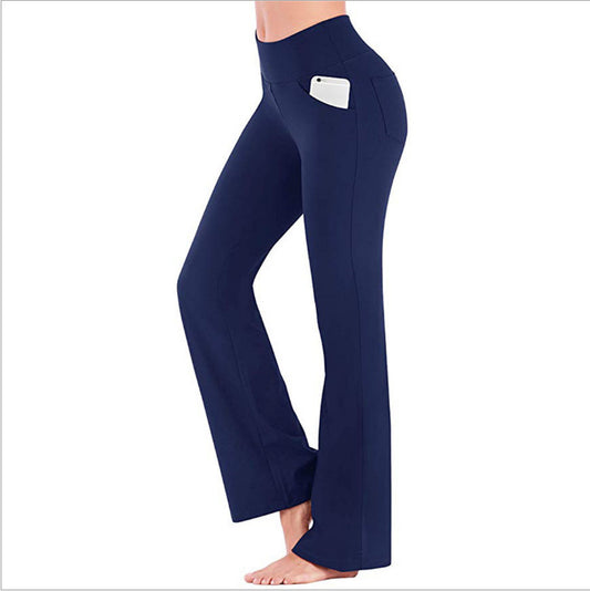 Women's Slim Wide Leg High Waist Casual Yoga Pants