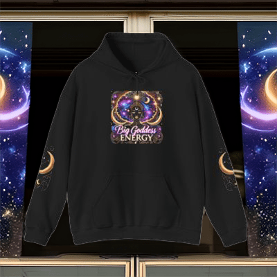 Big Goddess Energy Hoodie – Celestial Nubian | Goddess Frequency Collection - OMG! Rose