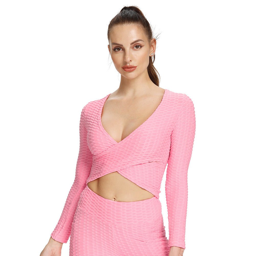 Cross-slim Yoga Jacquard - OMG! Rose