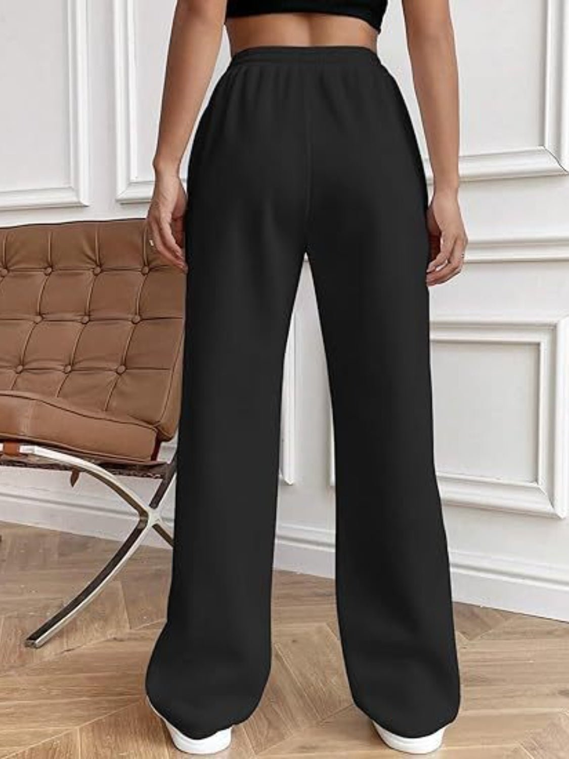 Drawstring Wide Leg Pants with Pockets - OMG! Rose