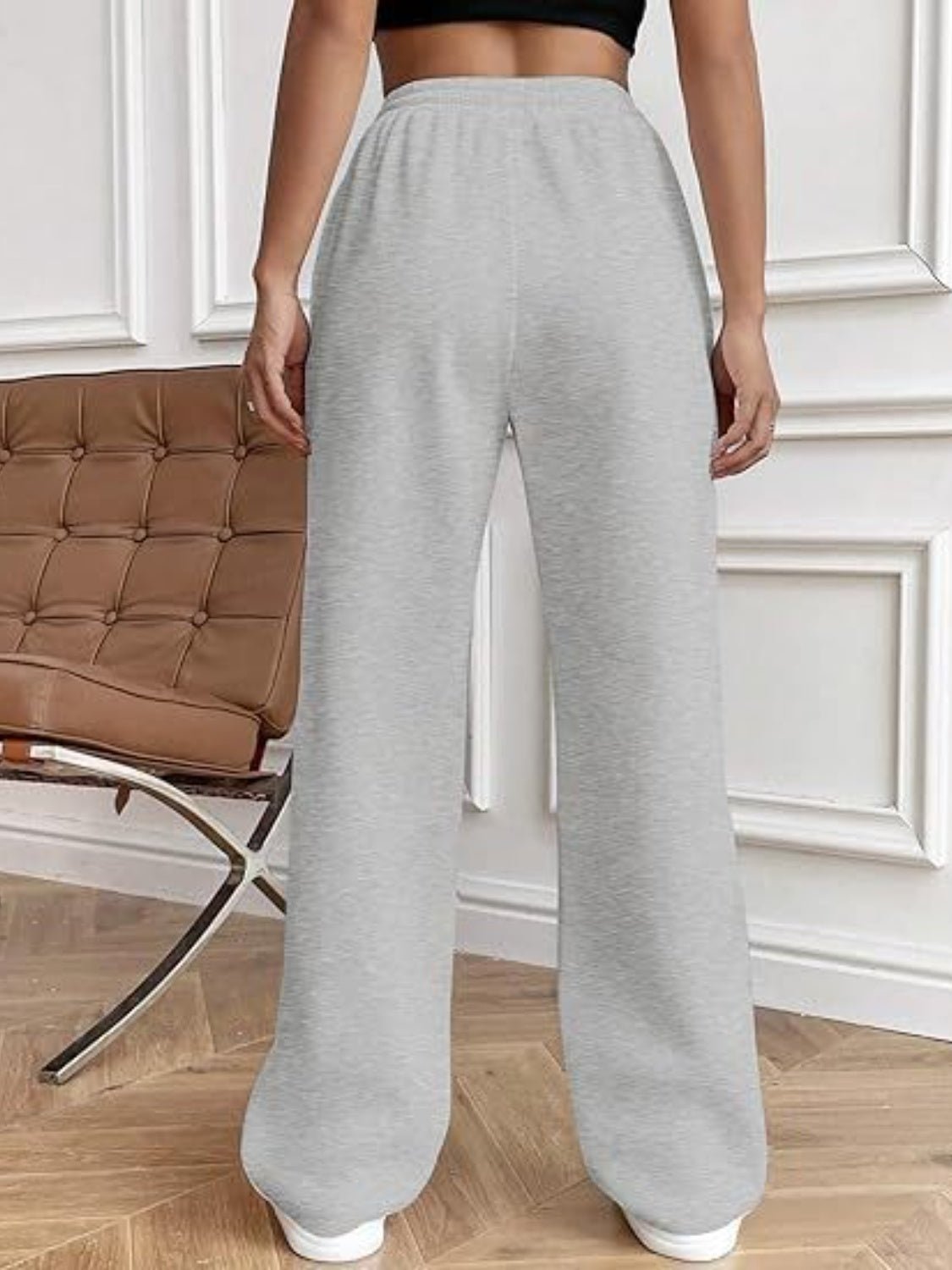 Drawstring Wide Leg Pants with Pockets - OMG! Rose