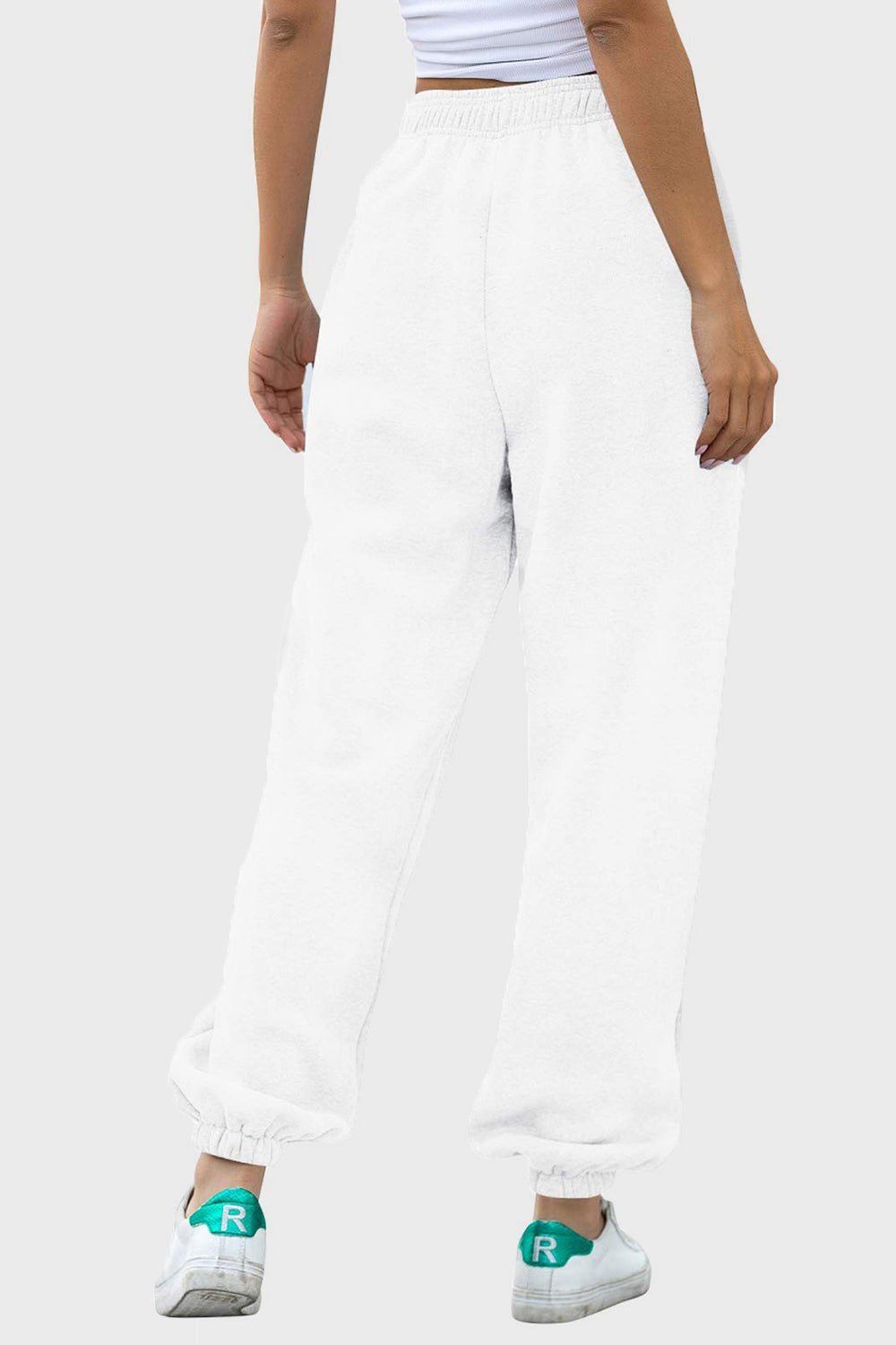 Elastic Waist Joggers with Pockets - OMG! Rose