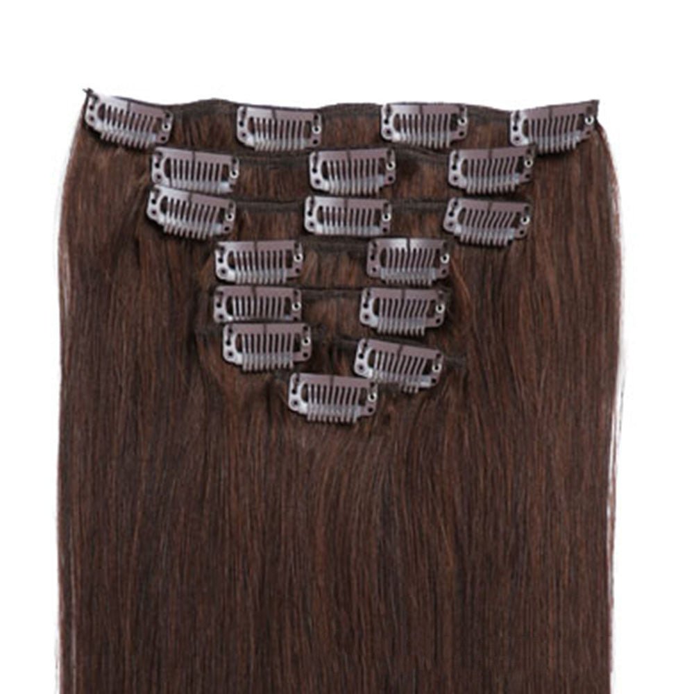 Enhance You Human Hair Clip - in Extensions - Brown - OMG! Rose