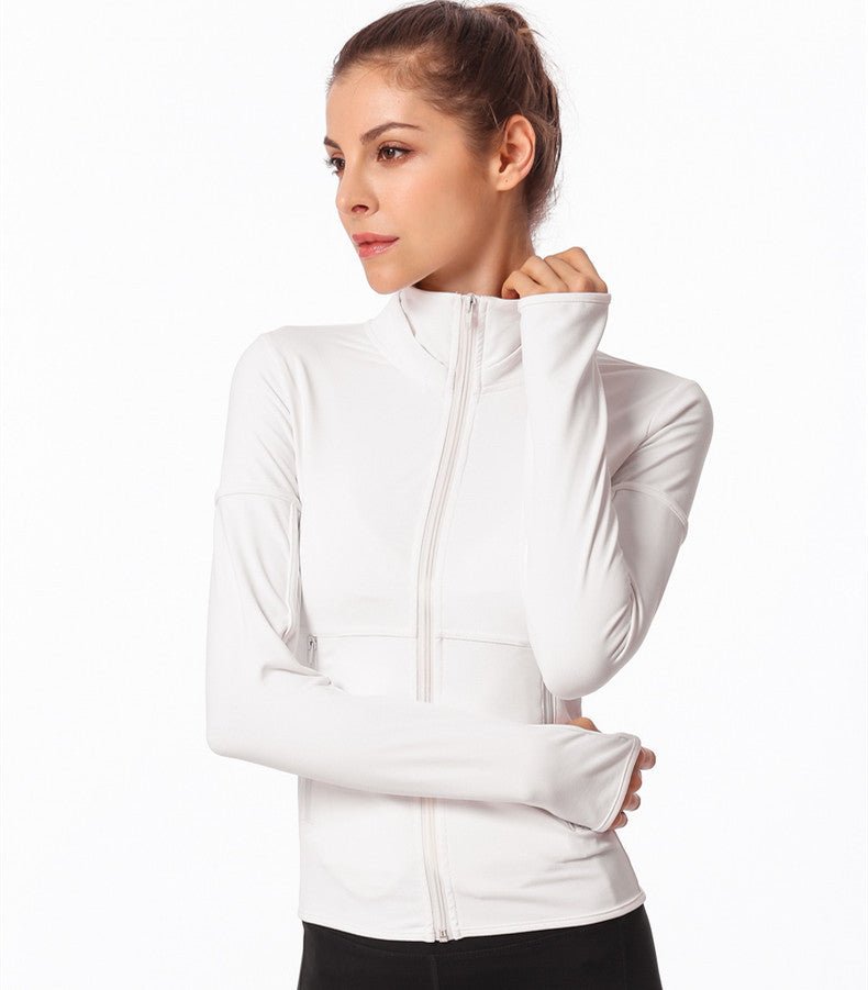 Long sleeve yoga wear jacket - OMG! Rose