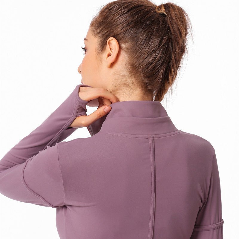 Long sleeve yoga wear jacket - OMG! Rose