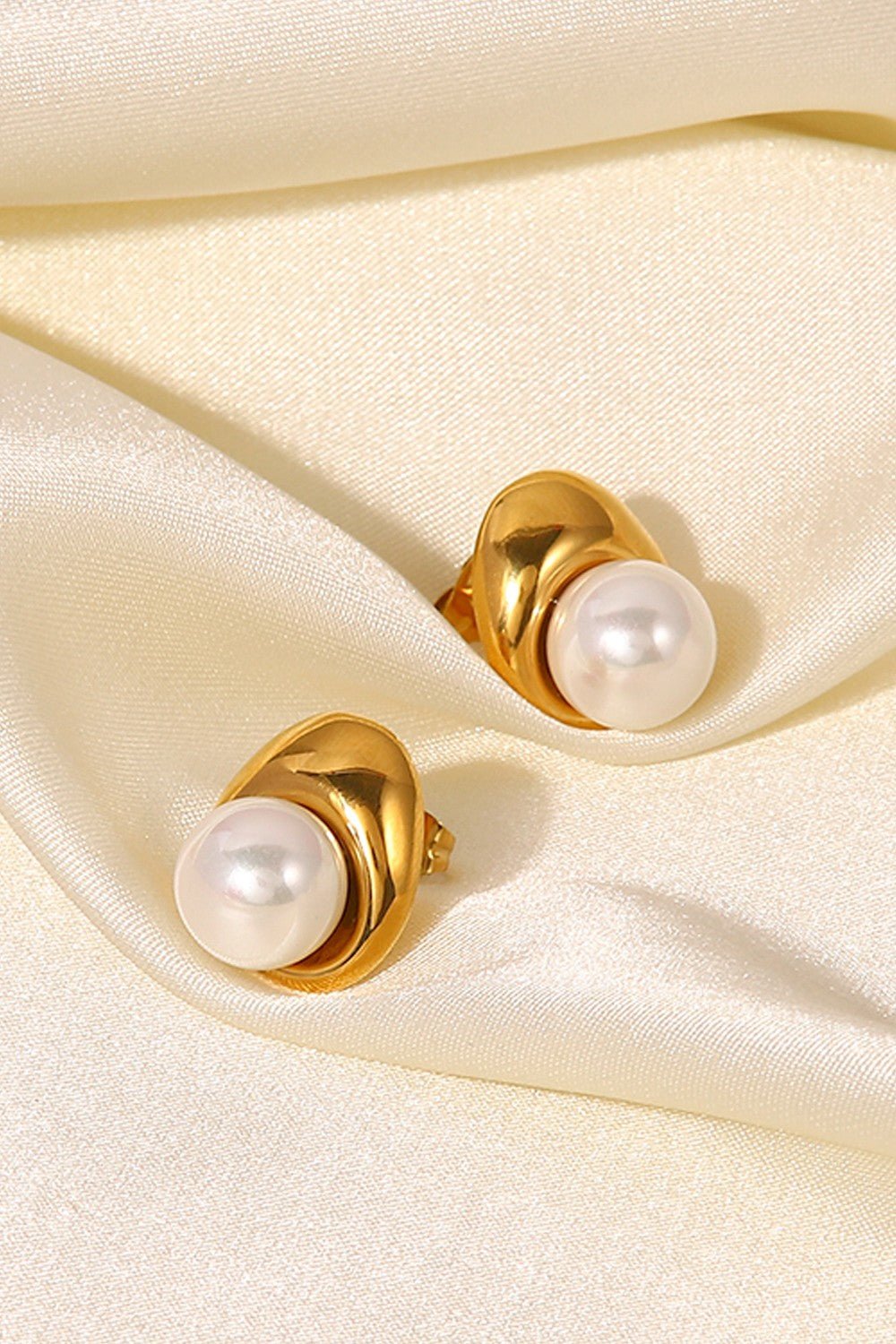 Lovelier Than Ever Pearl Stud Earrings - OMG! Rose