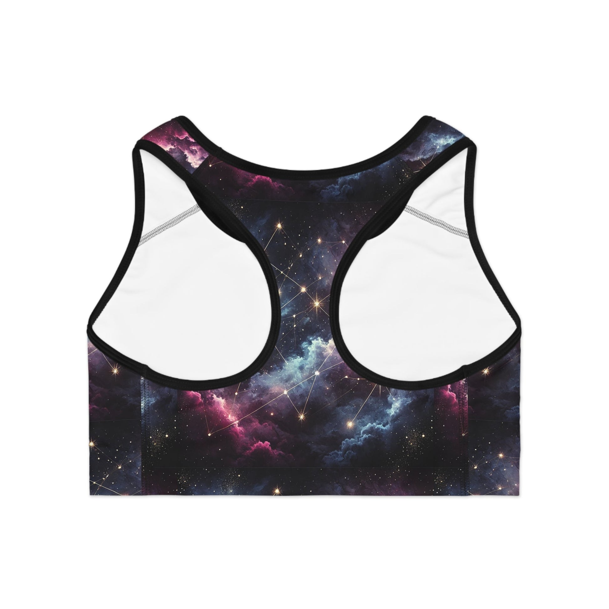 Nebula Drifter Sports Bra - Stylish Activewear for Fitness Enthusiasts - OMG! Rose