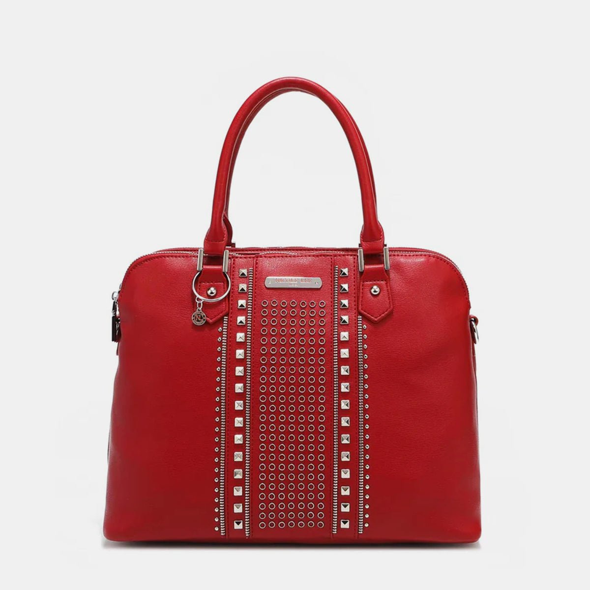 Nicole Lee USA Studded Decor Handbag - OMG! Rose