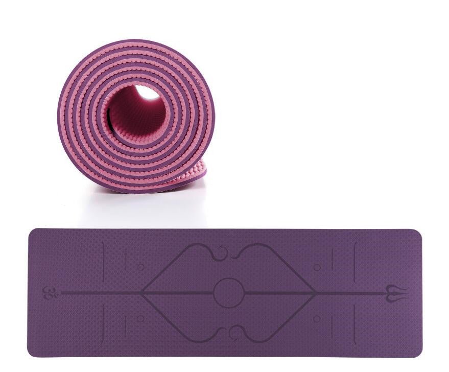 Non Slip TPE Yoga Mat - OMG! Rose