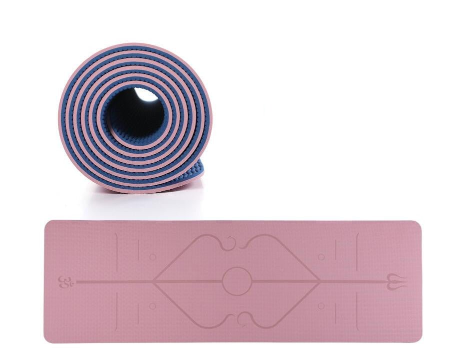 Non Slip TPE Yoga Mat - OMG! Rose