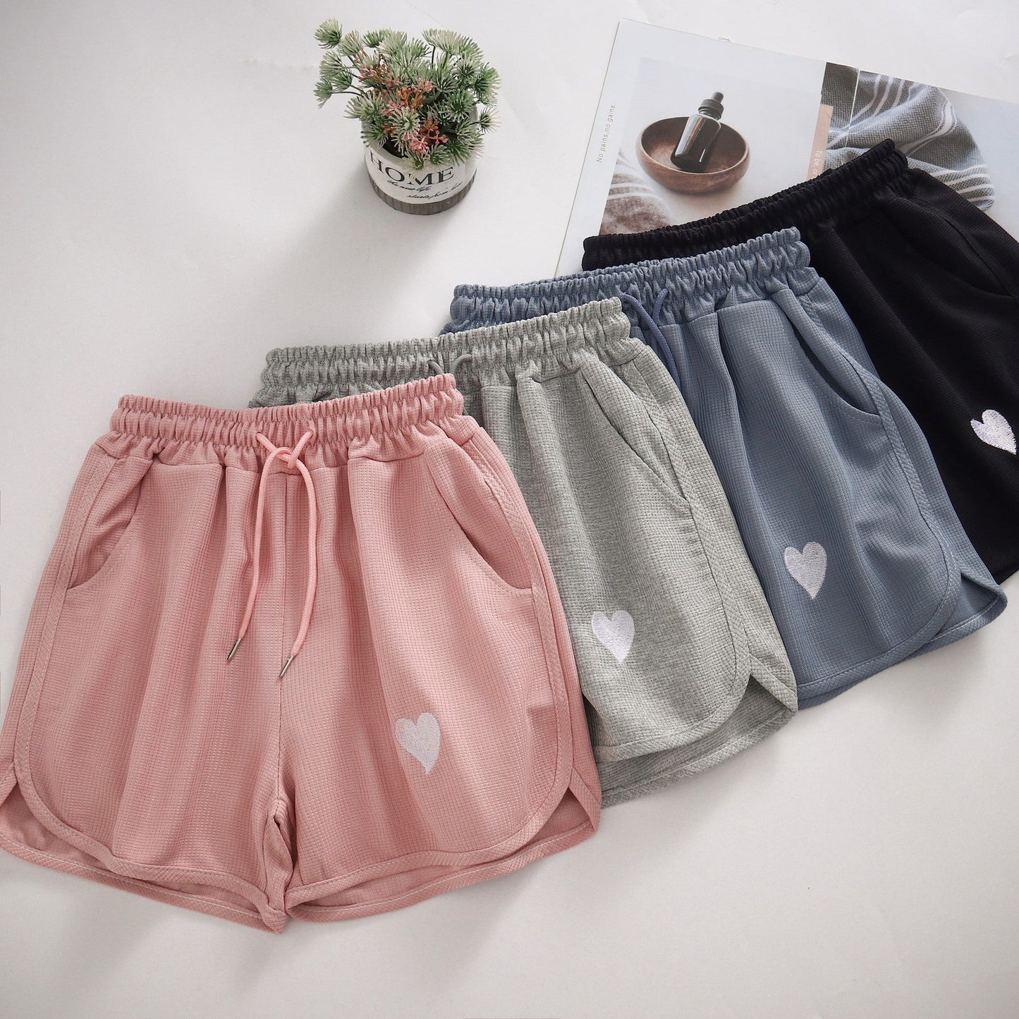 Plus Size Sports Shorts - OMG! Rose