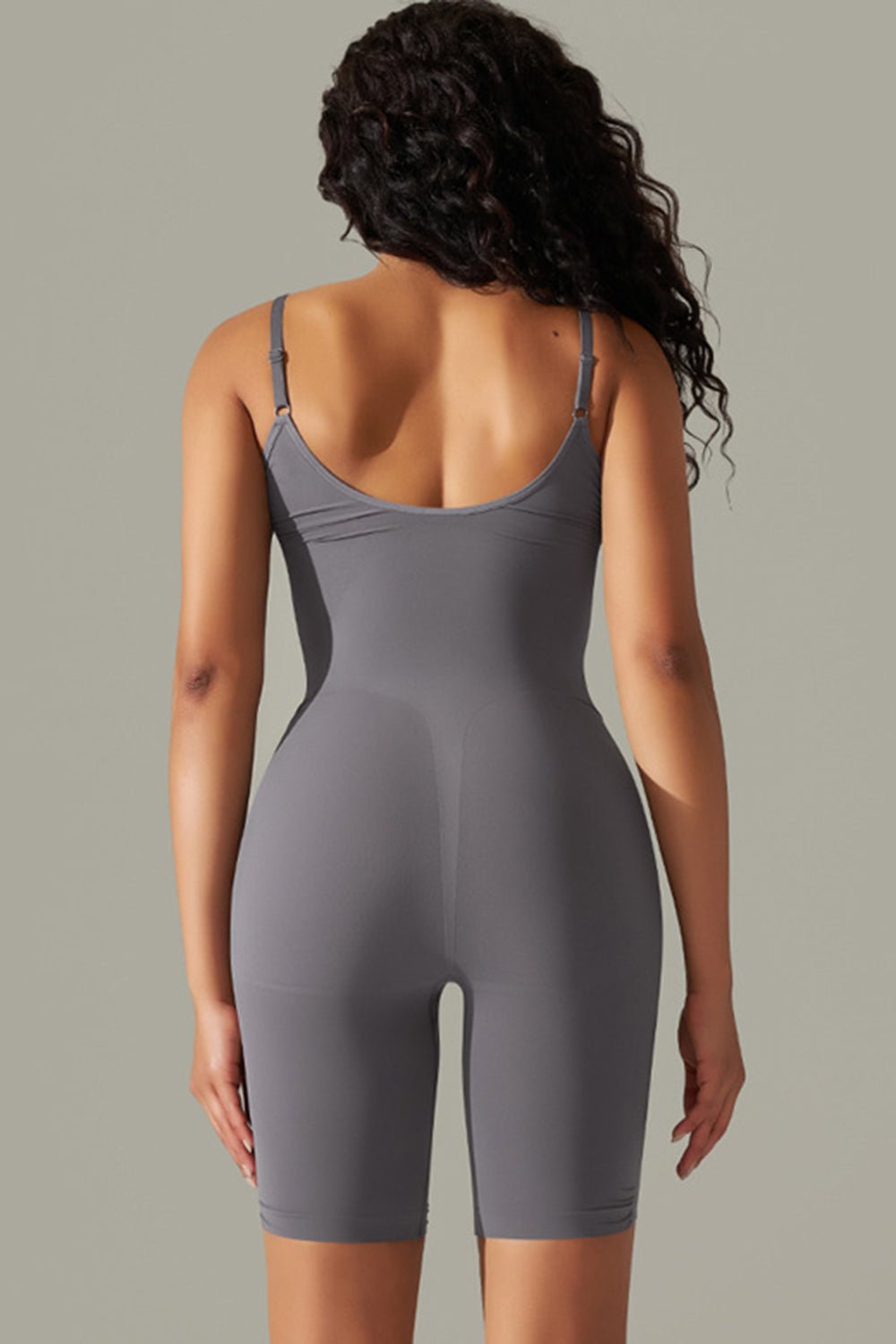 Spaghetti Strap Active Romper - OMG! Rose