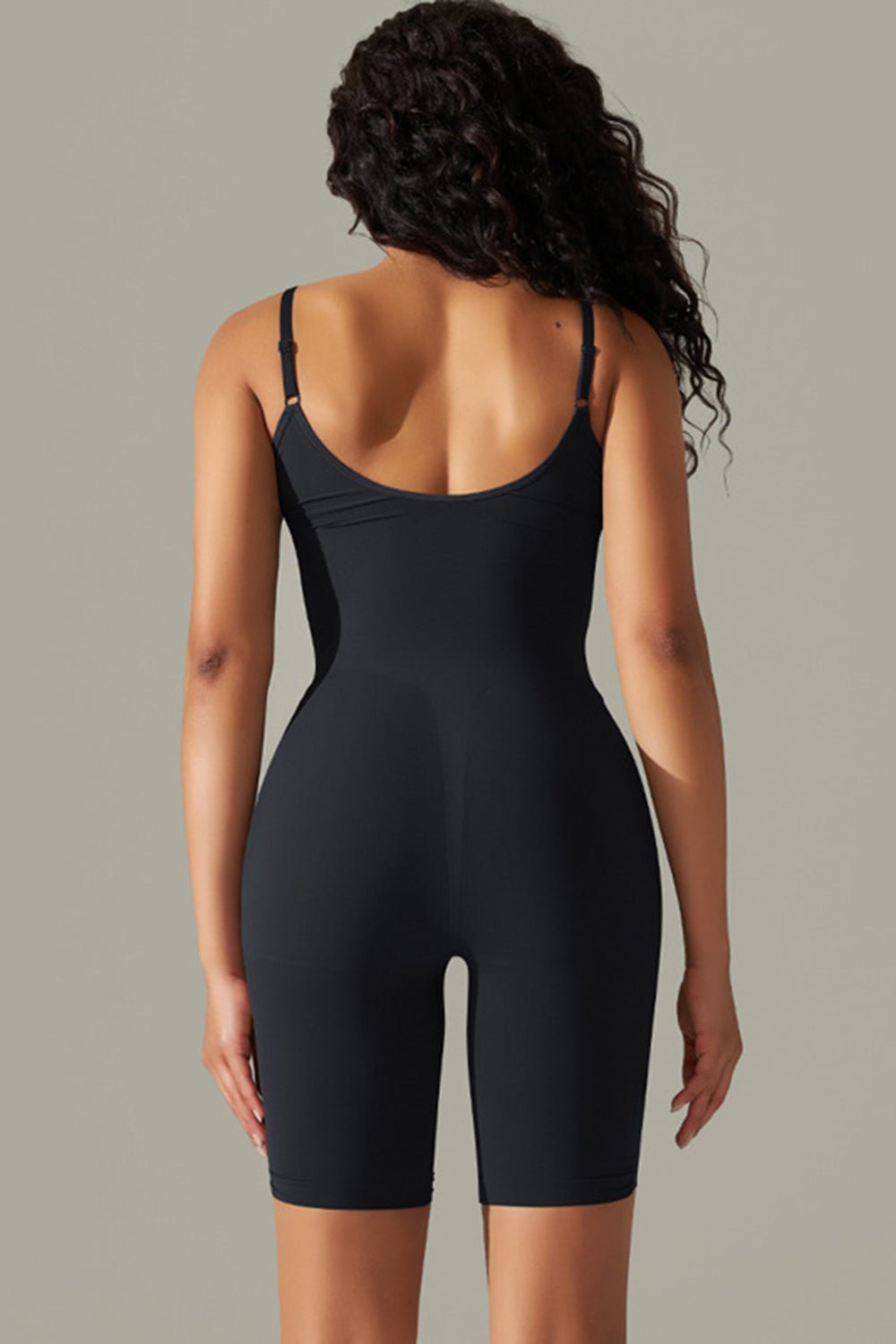 Spaghetti Strap Active Romper - OMG! Rose