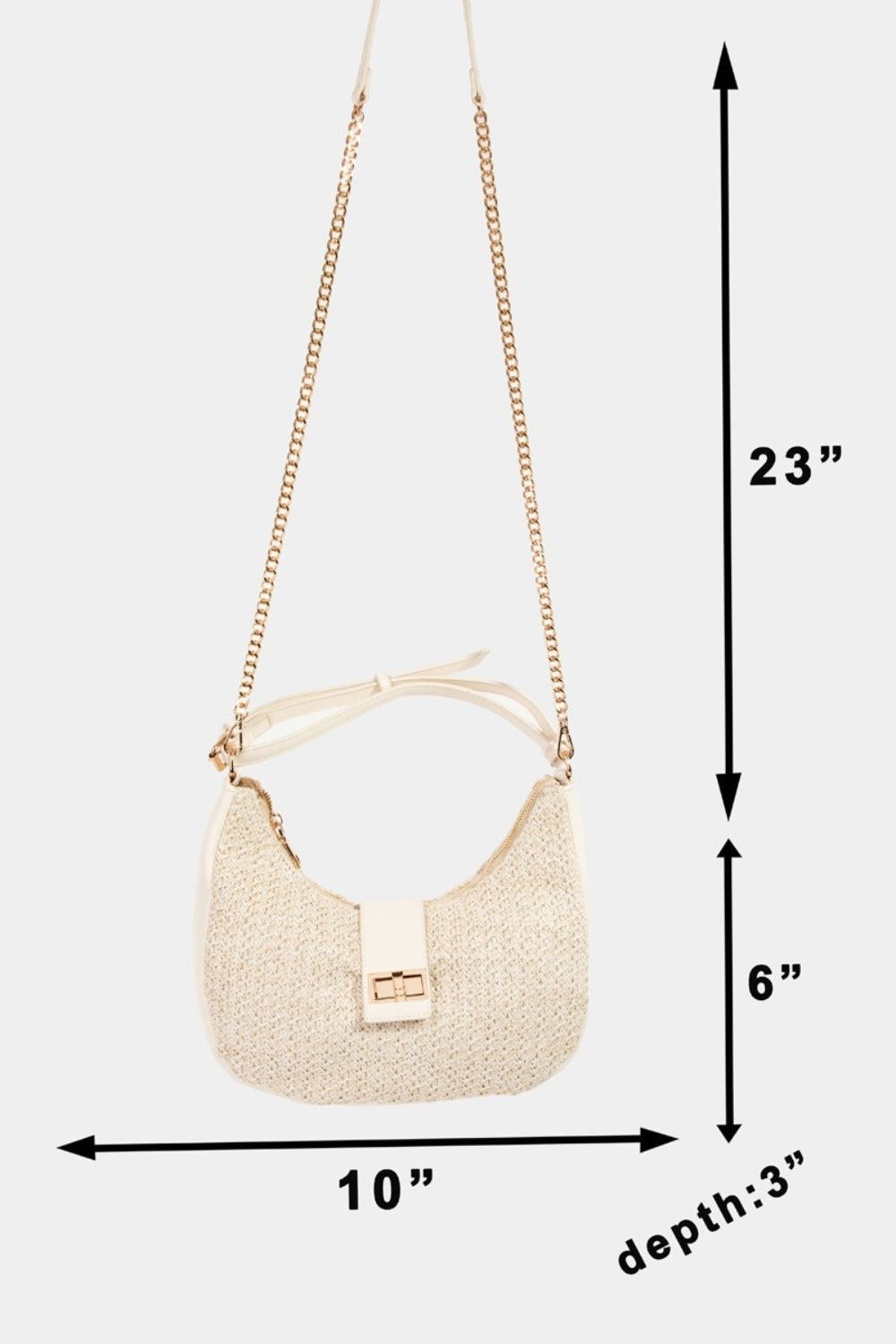 Straw Braid Hobo Bag - OMG! Rose