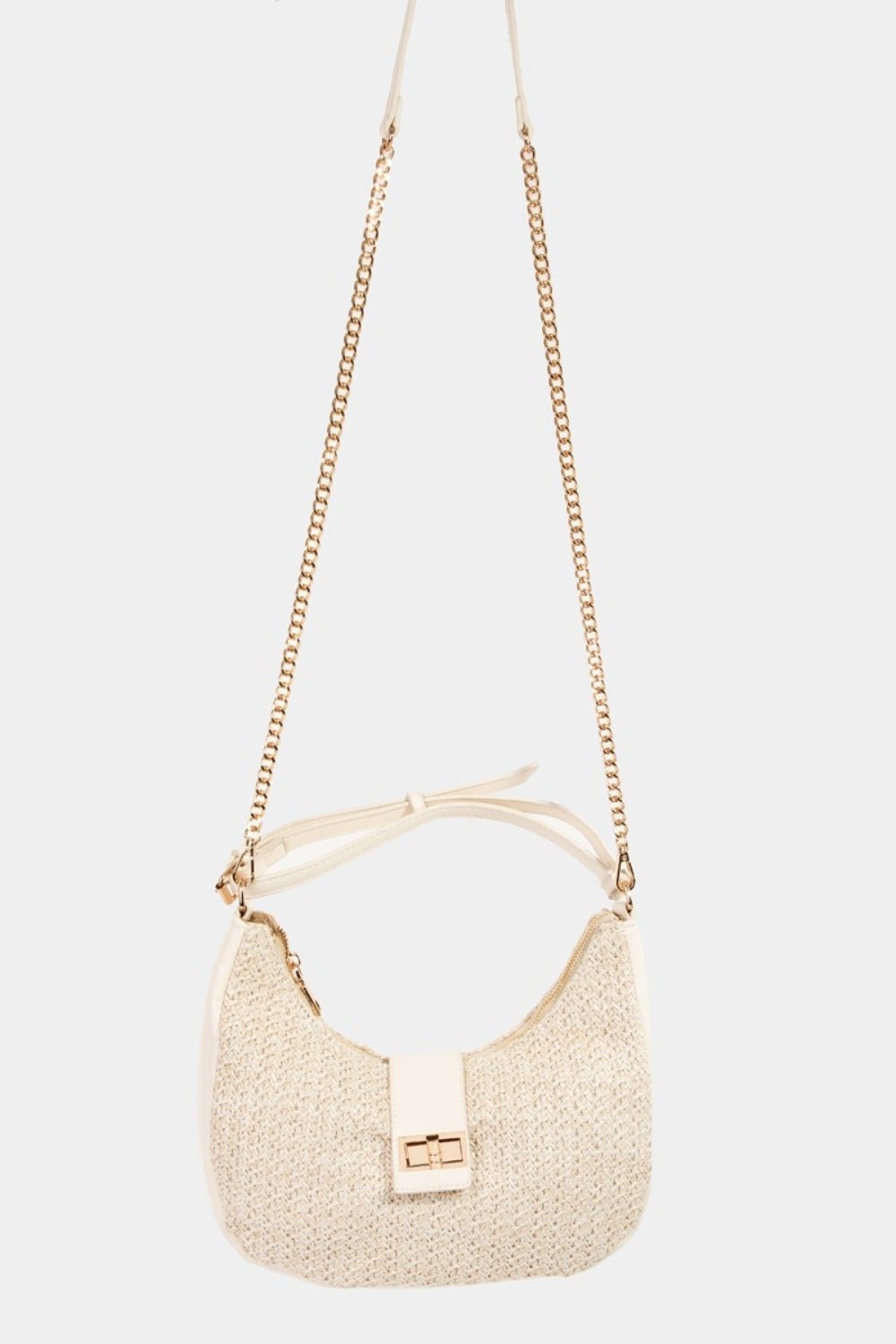 Straw Braid Hobo Bag - OMG! Rose