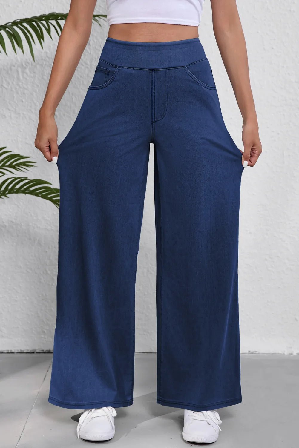 Wide Leg Jeans with Pockets - OMG! Rose