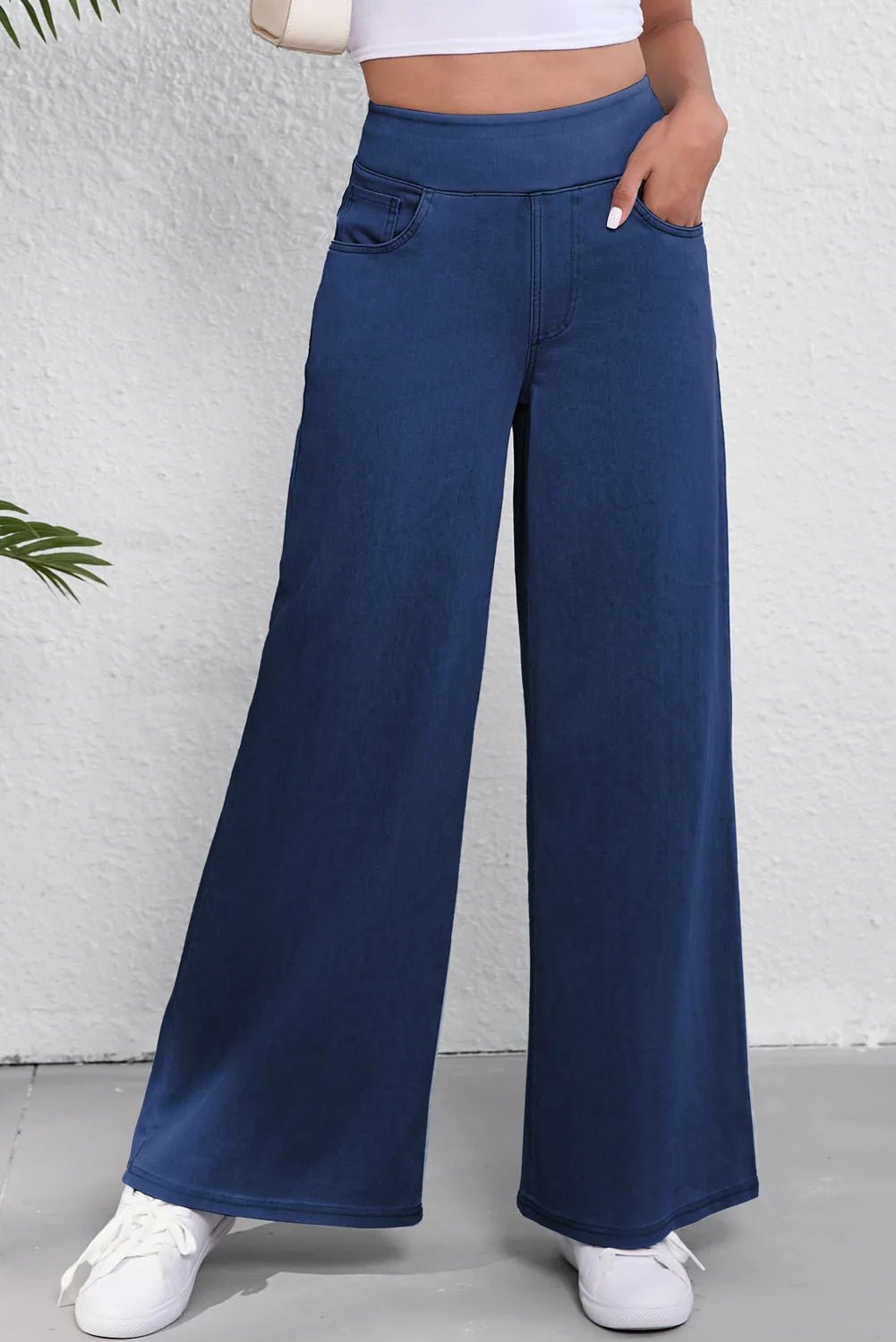 Wide Leg Jeans with Pockets - OMG! Rose