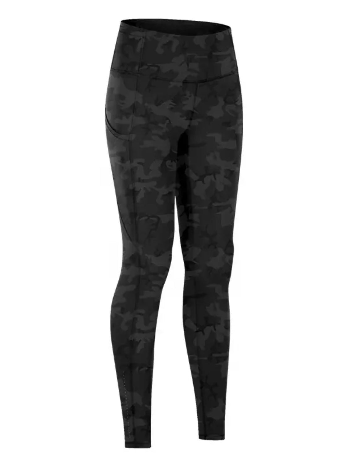 Wide Waistband Sports Leggings - OMG! Rose