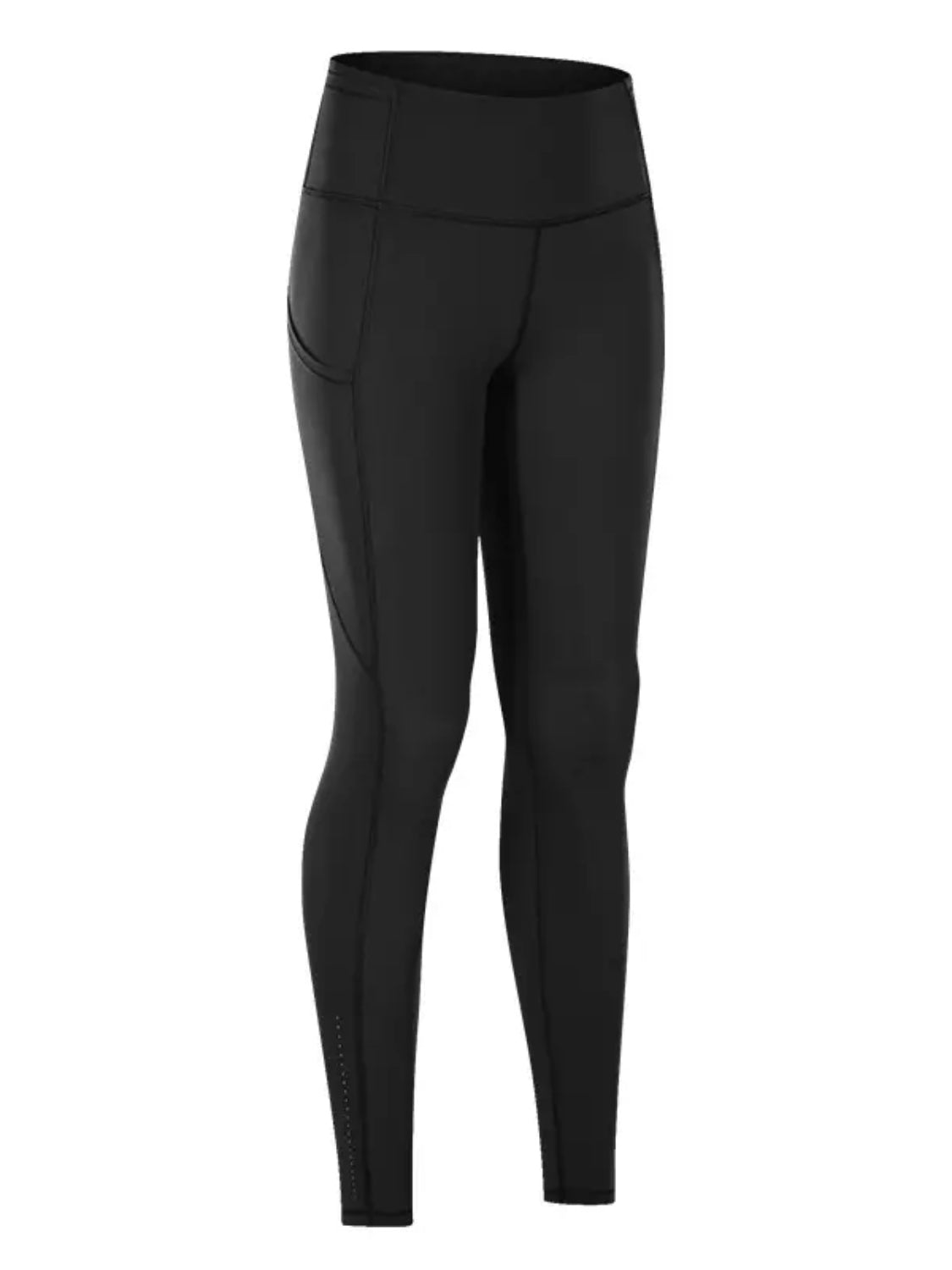 Wide Waistband Sports Leggings - OMG! Rose