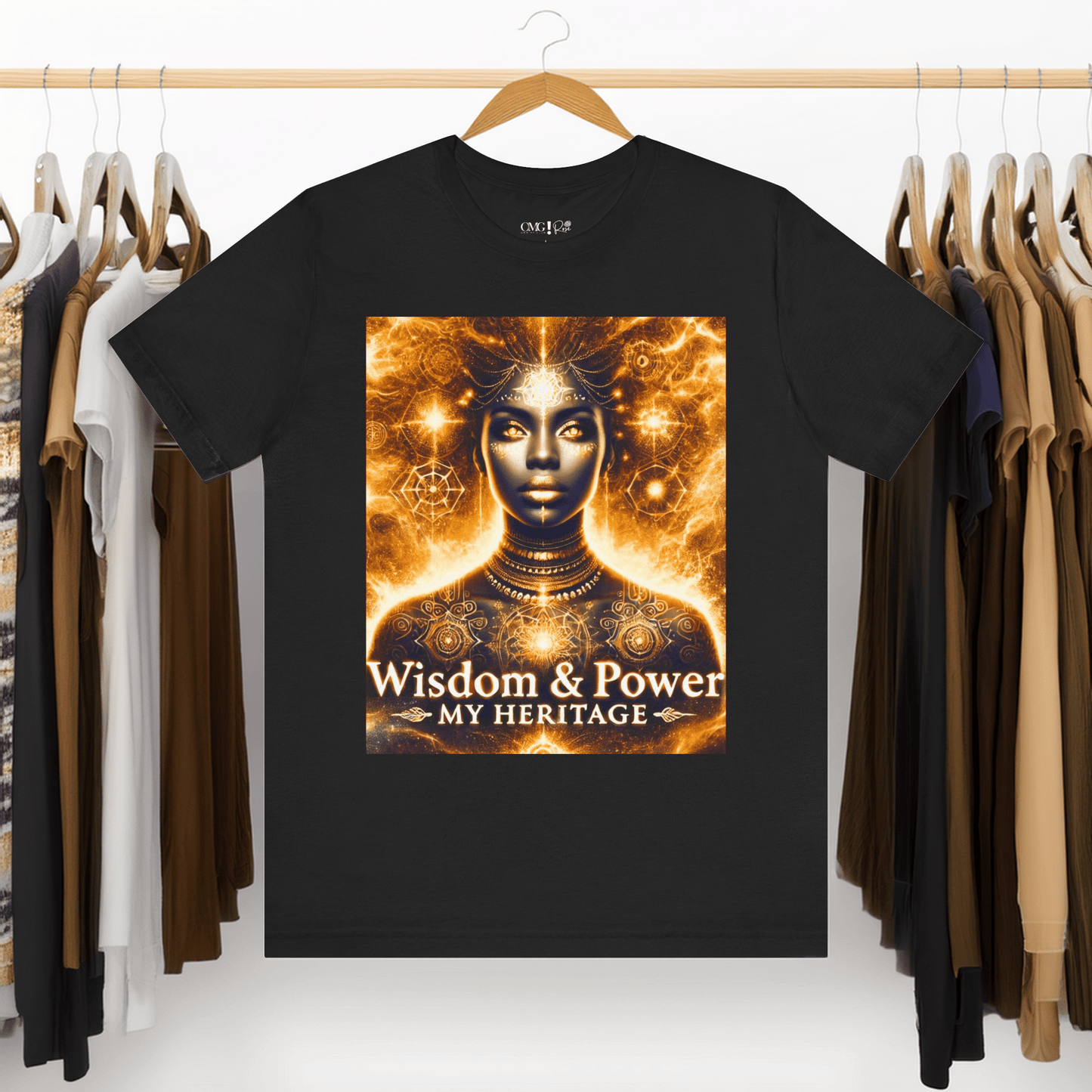 Wisdom & Power - My Heritage T-Shirt | Goddess Frequency Collection - OMG! Rose