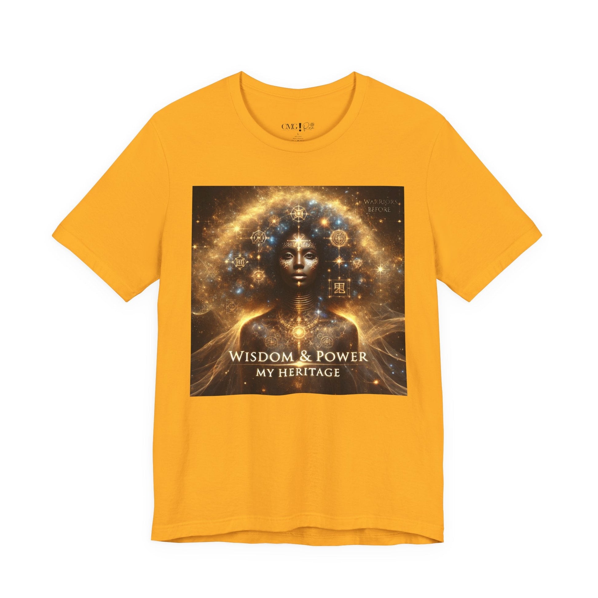 Wisdom & Power – Warrior’s Before Signature Tee | Goddess Frequency Collection - OMG! Rose