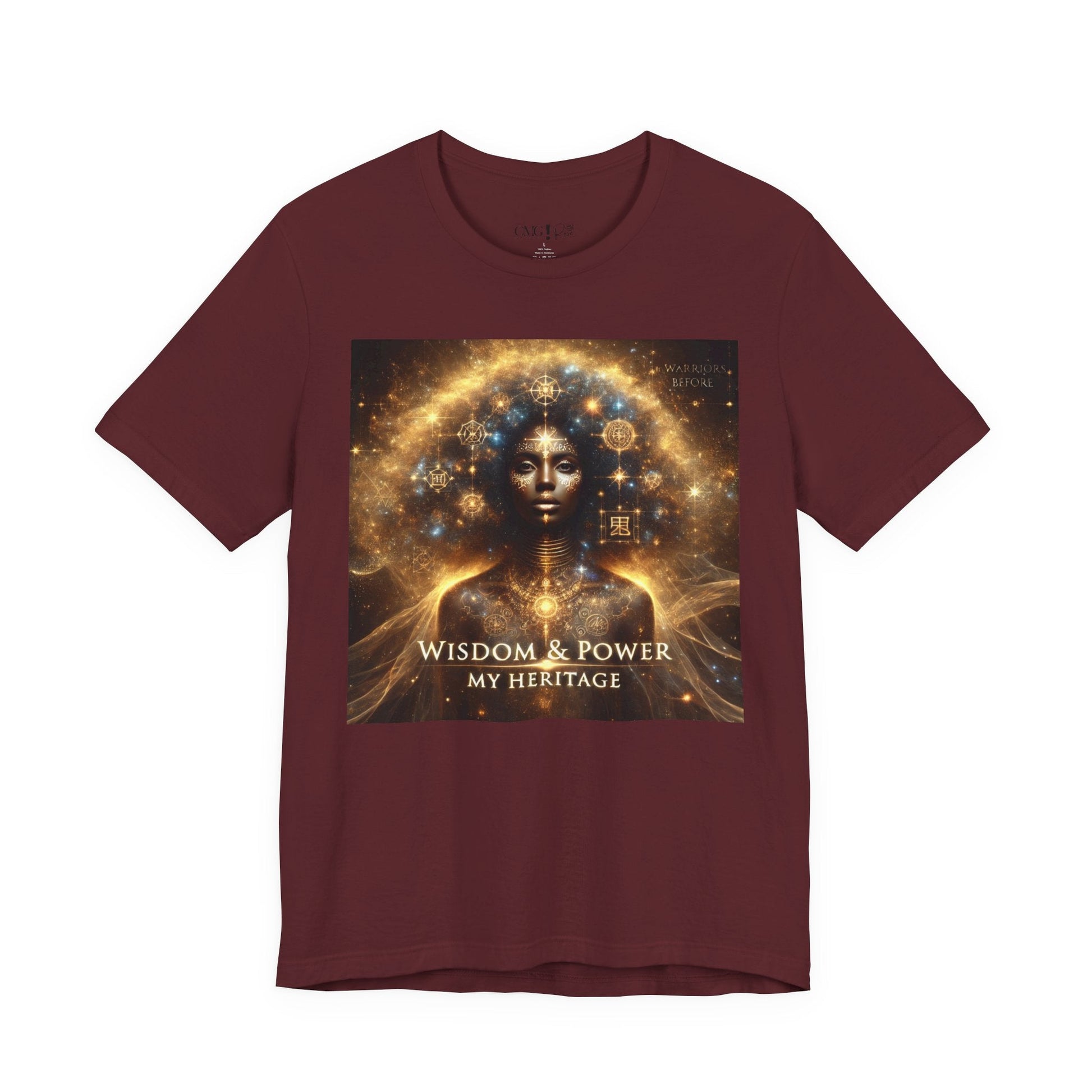 Wisdom & Power – Warrior’s Before Signature Tee | Goddess Frequency Collection - OMG! Rose