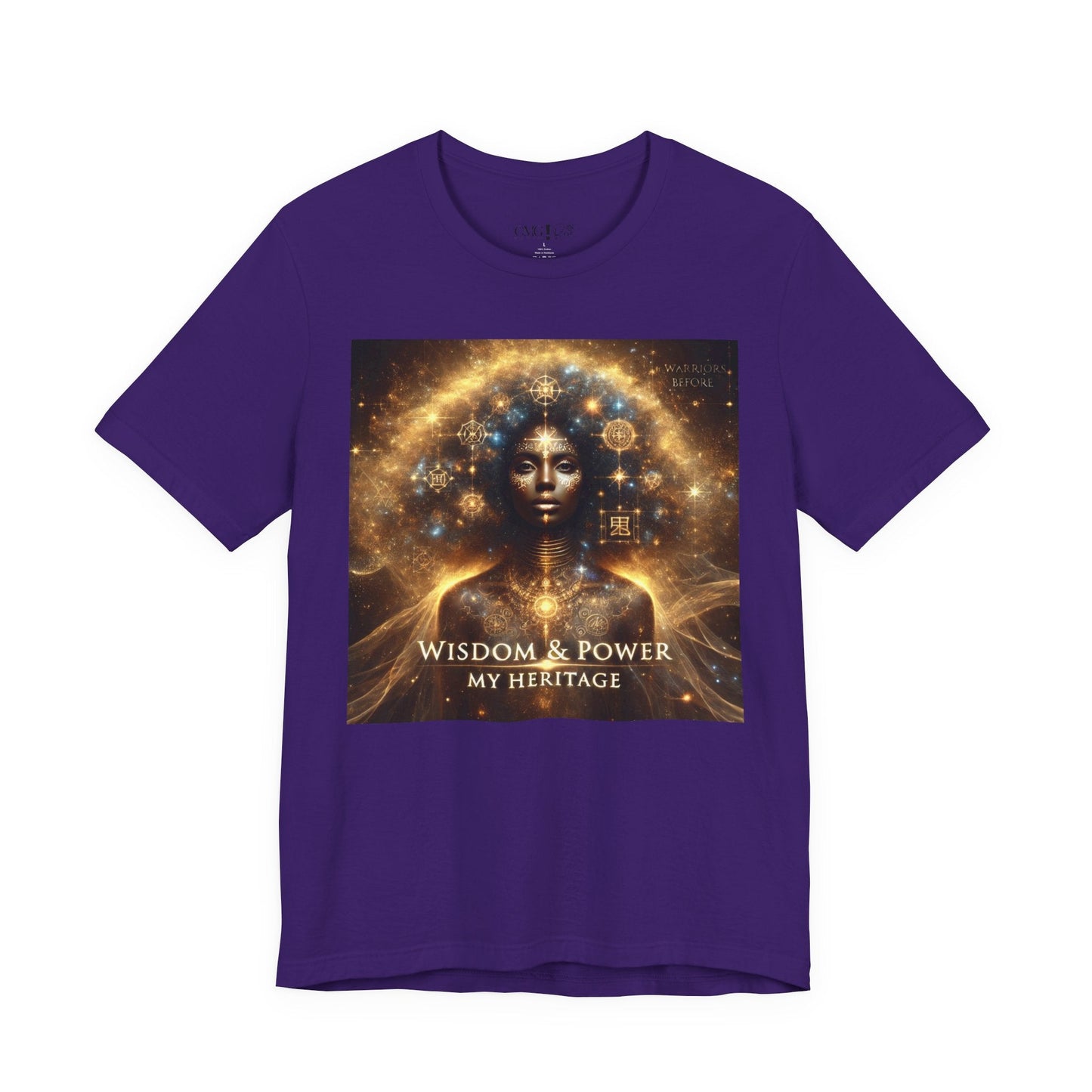 Wisdom & Power – Warrior’s Before Signature Tee | Goddess Frequency Collection - OMG! Rose