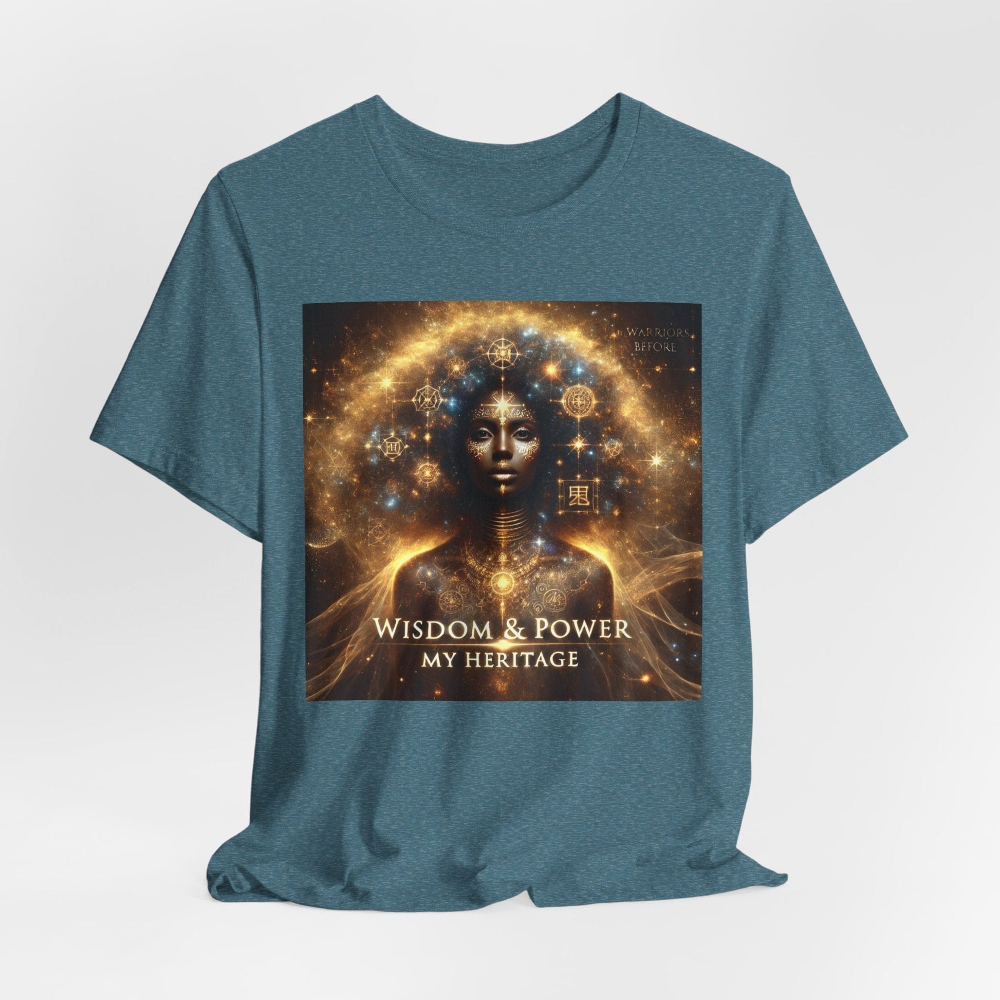 Wisdom & Power – Warrior’s Before Signature Tee | Goddess Frequency Collection - OMG! Rose