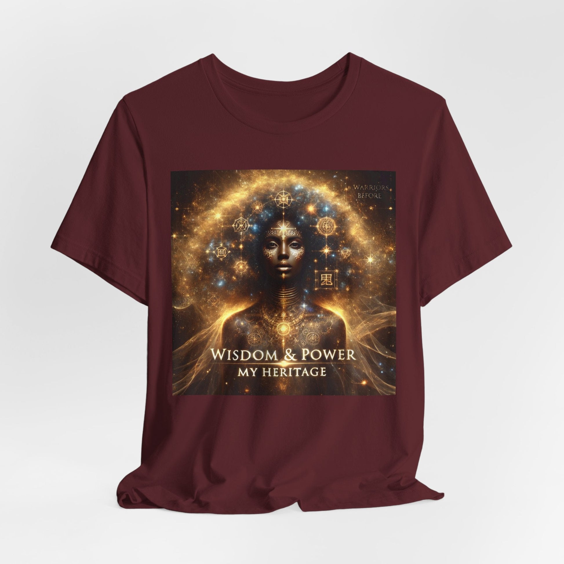 Wisdom & Power – Warrior’s Before Signature Tee | Goddess Frequency Collection - OMG! Rose