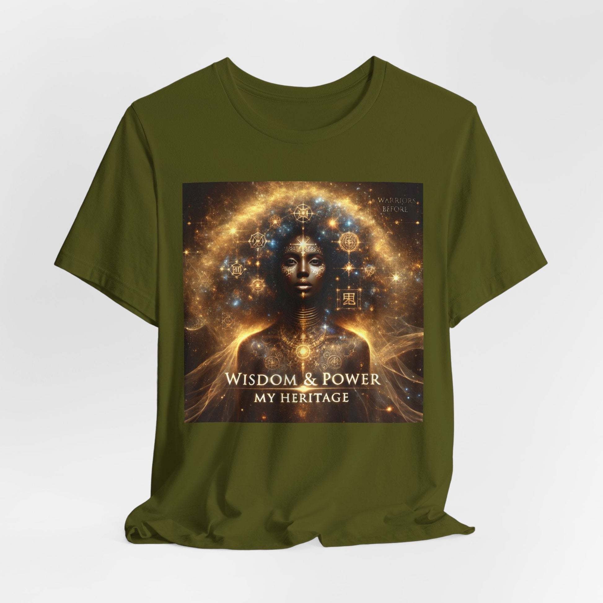 Wisdom & Power – Warrior’s Before Signature Tee | Goddess Frequency Collection - OMG! Rose